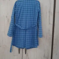 مانتو همگی نونو آبی اصلا تن نرفته