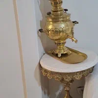 سماور برنج ۶ لیتری همراه با کارتن مناسب جهیزیه نو