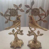 مجسمه برنز طرح گل و بلبل|مجسمه، تندیس، ماکت|دورود, |دیوار