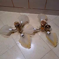 یک جفت لوستر ۳ شاخه سالم سالم