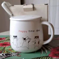 ۳ ماگ (طرح گربه، فنجان قاشق مگنتی، ماگ سفری)|ظروف سرو و پذیرایی|تهران, ونک|دیوار