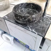 روشویی کابینتی سنگی شیرآلات مدل گاتریا|لوازم سرویس بهداشتی|قم, ولیعصر|دیوار