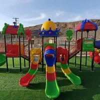 اسباب بازی پارکی فضای باز پلی اتیلن تجهیزات کد۹۰