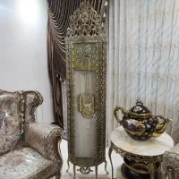 ساعت ایستاده طرح برنزی برنجی نیم گرد پرکار جدید|ساعت دیواری و تزئینی|تهران, نیروی هوایی (پیروزی)|دیوار