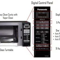 مایکروفر/مایکروویو پاناسونیک رنگ مشکی مدل st266