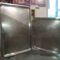 هشت عدد سینی استیل اصل