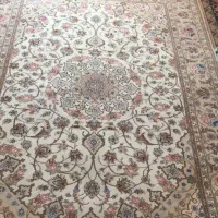 جفت قالیچه اصفهان کرک و ابریشم نو|فرش|اصفهان, فرح آباد|دیوار