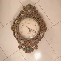 ساعت دیواری کاملا بیصدا نگین دار شیک و زیبا