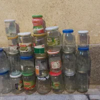 ظرف شیشه ای و شیشه ۱ لیتری