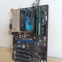 باندلH61 مادربرد+cpu+رم+خنک کننده