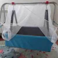 سرهمی نوزاد و گهواره و پشه بند|اسباب و اثاث بچه|دورود, |دیوار