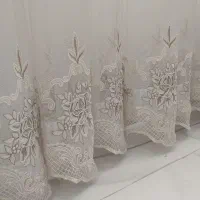 حراج پرده حریر نقش برجسته آماده نصب|پرده، رانر، رومیزی|تالش, هشتپر|دیوار