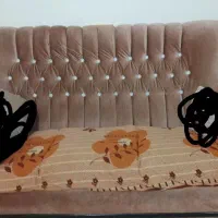 مبل نیم ست مخصوص کافه و... صورتی|مبلمان خانگی و میز عسلی|قم, پردیسان|دیوار