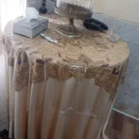 میز گرد با ساتن آمریکایی و سرمه و پلاستیک|مبلمان خانگی و میز عسلی|رفسنجان, |دیوار