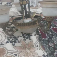با سلام ۴ عدد لوستر طلایی در حد وخیلی زیبا|لوستر و چراغ آویز|اردبیل, |دیوار