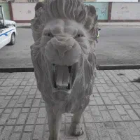 مجسمه فایبر شیر