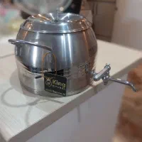 کتری ۴لیتری مارک کینگ استیل کف چدنی.