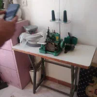 چرخ سردوز 3 نخ سالم همراه با میز دوخت تمیز|چرخ خیاطی و ریسندگی|محمدیه-قزوین, |دیوار