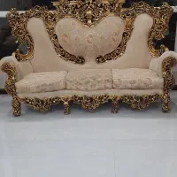 مبلمان استیل سلطنتی ۹نفره چوب راش|مبلمان خانگی و میز عسلی|فردیس, فرامرزیه|دیوار