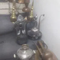 لوازم مسی قدیمی،آفتابه لگن،انگشتر