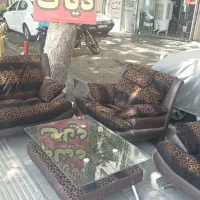 مبل راحتی ترک  ۴ نفره با میز وسط