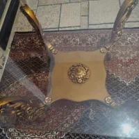 جلو مبلی و میز عسلی چوب راش ورق طلا|مبلمان خانگی و میز عسلی|بهارستان, |دیوار