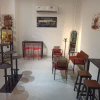 میز و صندلی کافه و رستوران.مبلمان فضای باز.باغی