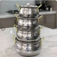 تابه و قابلمه چهارتایی روحی چکشی