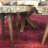 میز (چوب گردو )و عسلی جلو مبلی|مبلمان خانگی و میز عسلی|تهران, چهارصد دستگاه|دیوار
