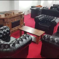 میز مدیریت غزال/صندلی پشت بلند/مبل راحتی نیم ست|دفتر کار|ایلام, |دیوار