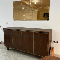 میز کنسول مدرن با آئینه تراش دار