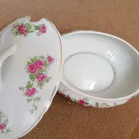 سوپخوری گل سرخی ژاپنی نونو|ظروف سرو و پذیرایی|اصفهان, کوی امام جعفر صادق|دیوار