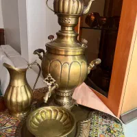 سماور ذغالی برنجی