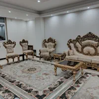 مبل سلطنتی 9 نفره همراه با نهار خوری 8 نفره|مبلمان خانگی و میز عسلی|قرچک, شهرک الحدید|دیوار