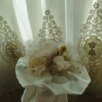دسته گل عروس و کیف|گل مصنوعی|کهریزک, |دیوار