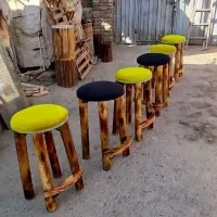 صندلی چوب صنوبر مناسب ناهارخوری اپن،کافه جزیره بار|میز و صندلی غذاخوری|آفتاب, |دیوار