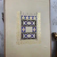 تابلو تذهیب کتیبه|تابلو، نقاشی، عکس|تهران, بریانک|دیوار