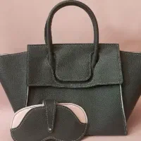 کیف و جاعینکی چرم دستدوز نو