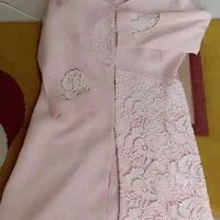 کت مجلسی رنگ گل‌بهی کمرنگ