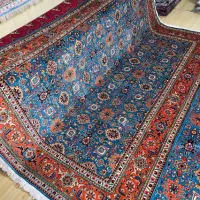 فرش دستبافت جفت ۸ متری تبریز زمینه ابی|فرش|تهران, سلسبیل شمالی|دیوار