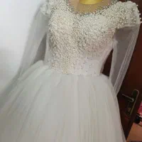 لباس عروس نو اروپایی فقط یک بار پوشیده شده