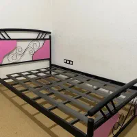 تخت فلزی دخترانه با عسلی