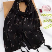 شال خاص برشکا پلیسه با منگوله،14 رنگ مشکی و شکلاتی|لباس|اهر, |دیوار