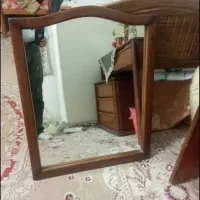 آینه دراور چوبی