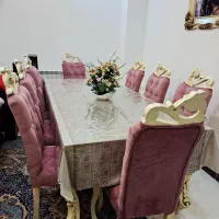 مبلمان ۸ نفره و نهارخوری ۸ نفره و یک بوفه شیک|مبلمان خانگی و میز عسلی|بابل, |دیوار