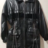 کاپشن چرم دخترانه