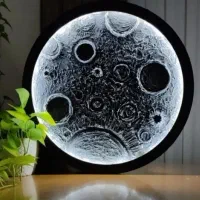 تابلو ماه برجسته نورانی