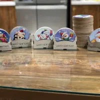 زیر لیوانی با طرح‌های کریسمس