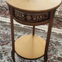 میز تلفن چوبی