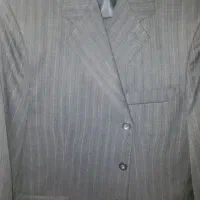 کت و شلوار مشکی راه راه سایز ۵۴ آکبند